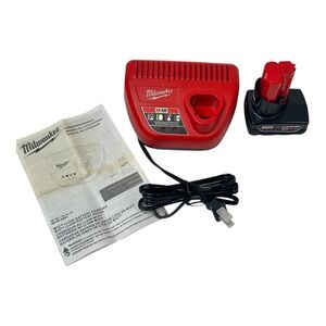 Milwaukee M12 XC4.0 12V 4.0Ah Battery (48-11-2440) & Charger 48-59-2401  OEM